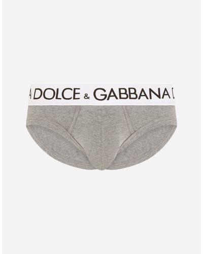 Dolce & Gabbana Mid-Rise Briefs - Grau
