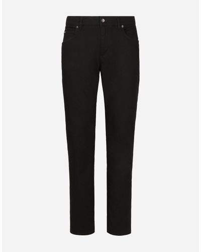 Dolce & Gabbana Regular-Fit Wash Stretch Jeans - Black