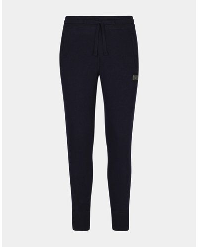 Dolce & Gabbana Wool And Cashmere Knit Jogging Pants - Blue