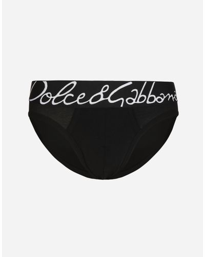 Dolce & Gabbana Slip Brando Baumwollstretch - Schwarz