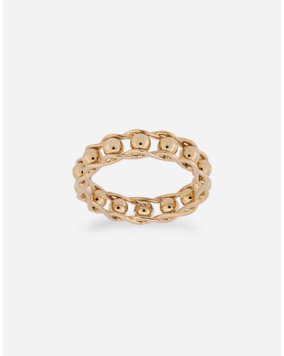 Dolce & Gabbana Tradition Rosary Band Ring - White