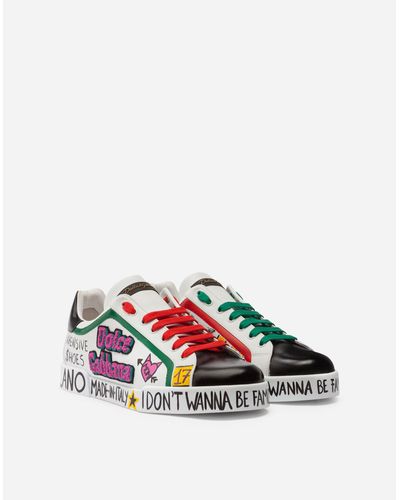 Dolce \u0026 Gabbana Sneaker Portofino By Emis Killa da uomo