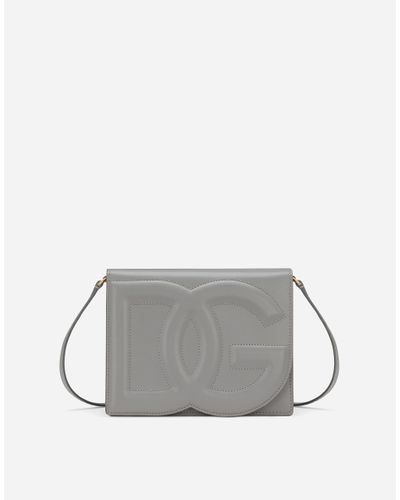 Dolce & Gabbana Dg Logo Crossbody Bag - Gray