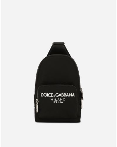 Dolce & Gabbana Umhängerucksack Aus Nylon - Schwarz