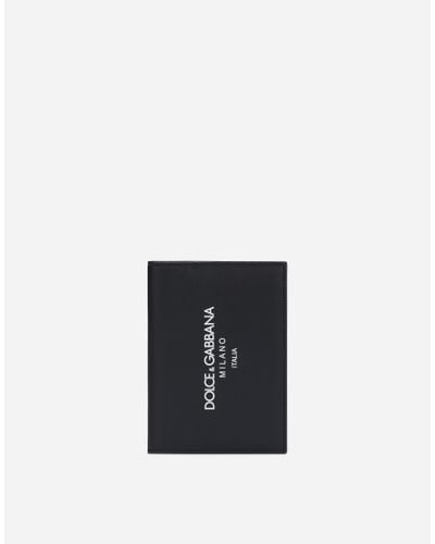 Dolce & Gabbana Calfskin Passport Case - White