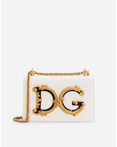 Dolce & Gabbana Baroque Small Leather Crossbody Bag - Metallic