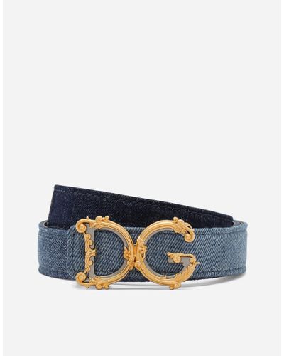 Dolce & Gabbana Gürtel Dg Girls - Blau