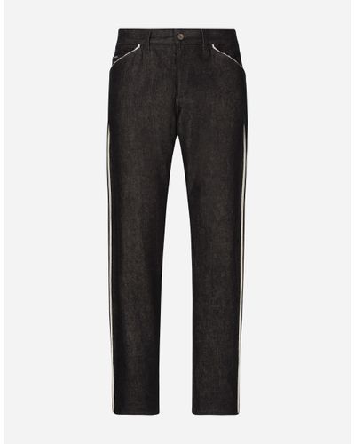 Dolce & Gabbana Selvedge Denim Jeans - Black