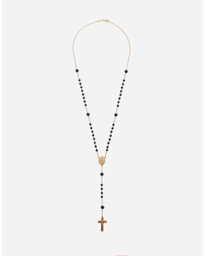 Dolce & Gabbana Rosary Necklace - Metallic
