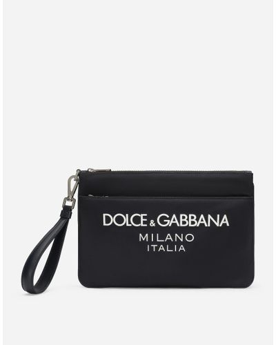 Dolce & Gabbana Pouch Bag Aus Nylon - Schwarz