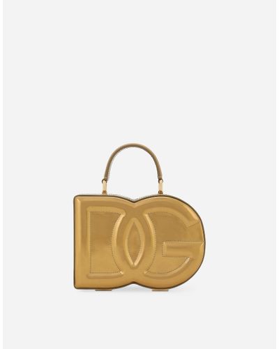 Dolce & Gabbana Henkeltasche Box Dg Logo Bag - Mettallic