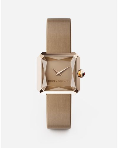 Dolce & Gabbana Watch With Silk Strap - Natural