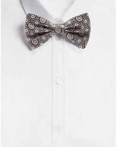 Dolce & Gabbana Silk Bow Tie - Brown