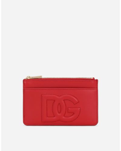 Dolce & Gabbana Medium Dg Logo Card Holder - Red
