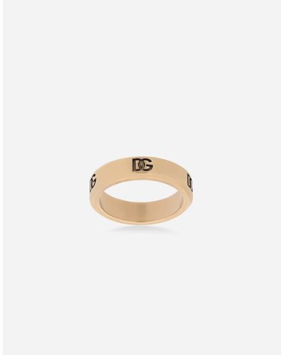 Dolce & Gabbana Wedding Ring With Dg Logos - White