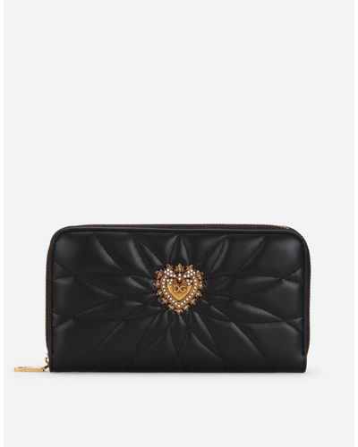 Dolce & Gabbana Zip-around Devotion Wallet - Black