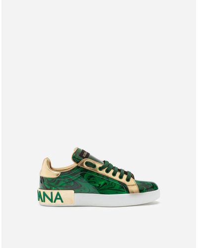 portofino sneakers in leather and patent