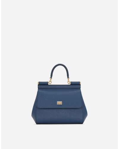 Dolce & Gabbana Medium Sicily Handbag - Blue