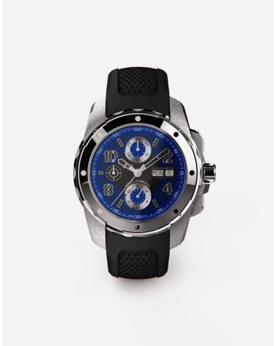 Dolce & Gabbana Uhr Ds5 Aus Stahl - Blau