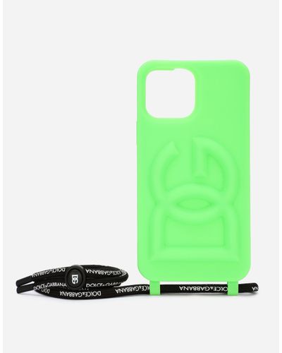 Dolce & Gabbana Logo-embossed Iphone 13 Pro Max Case - Green