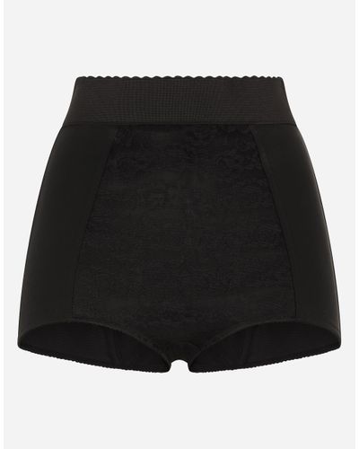 Dolce & Gabbana High-Waisted Shaper Panties - Black