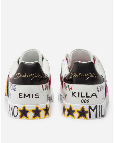 Dolce \u0026 Gabbana Sneaker Portofino By Emis Killa da uomo