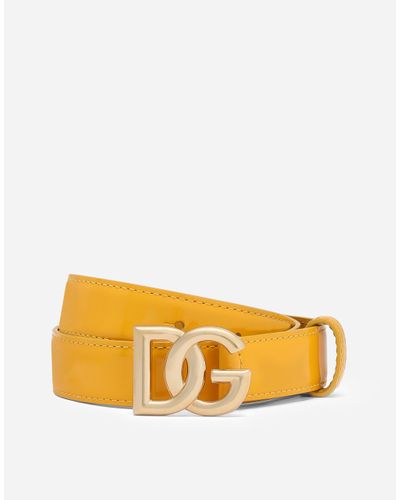 Dolce & Gabbana Dg Logo Belt - Orange