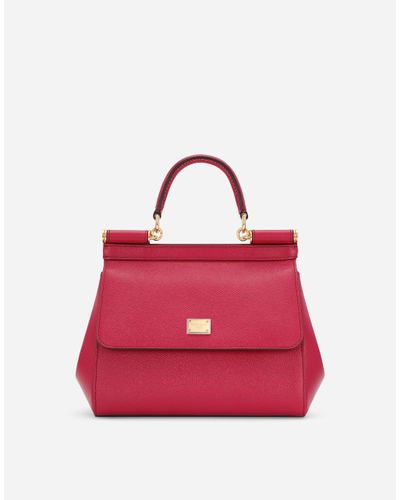 Dolce & Gabbana Medium Sicily Handbag - Red