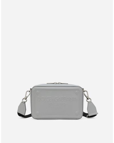 Dolce & Gabbana Dolce&Gabbana Calfskin Shoulder Bag - Gray
