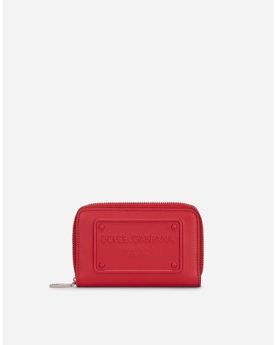 Dolce & Gabbana Small Zip-Around Wallet - Red