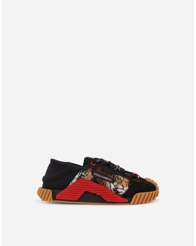 Dolce & Gabbana Slip-on-Sneakers NS1 Tigermuster - Mehrfarbig