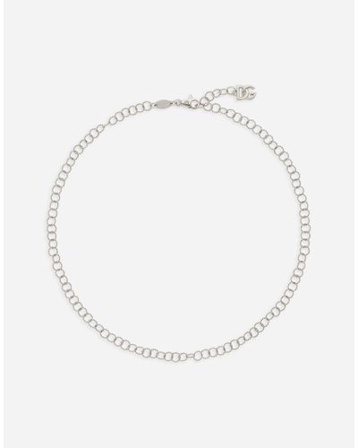 Dolce & Gabbana Twisted Wire Chain Necklace - Natural