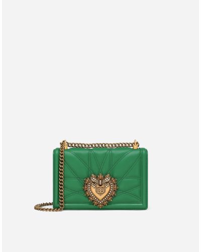 Dolce & Gabbana Medium Devotion Shoulder Bag - Green