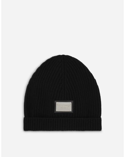 Dolce & Gabbana Knit Hat With Tag - Black