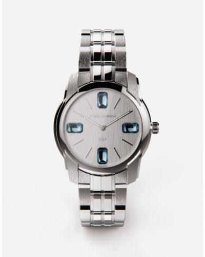 Dolce & Gabbana Dg7Gems Watch With Light Topazes - Gray