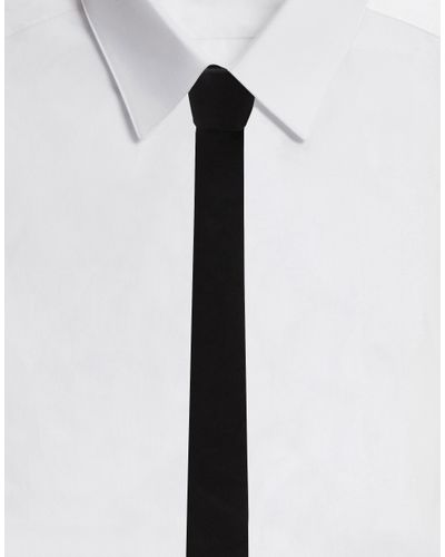 Dolce & Gabbana Silk-Fit Tie - White