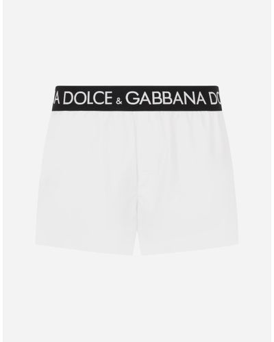 Dolce & Gabbana Kurze Bade-Boxershorts Mit Elastischem Logobund - Mehrfarbig