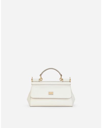 Dolce & Gabbana Small Sicily Handbag - White