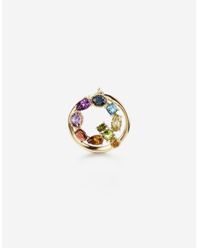 Dolce & Gabbana Alphabet Q Ring - Mehrfarbig