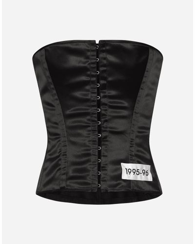 Dolce & Gabbana Corset With Re-Edition Label - Black