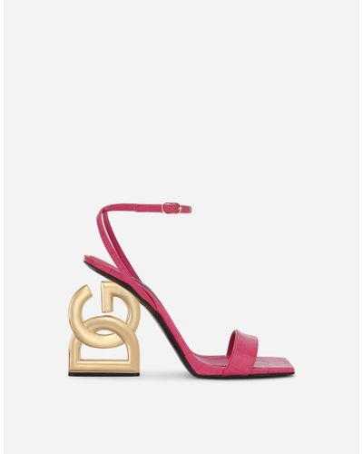 Dolce & Gabbana DG Pop Heel Sandalen - Pink