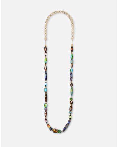 Dolce & Gabbana Sautoir-Halskette Mit Murrinen - Mehrfarbig