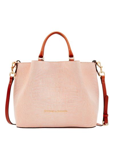 dooney & bourke large barlow embossed leather tote