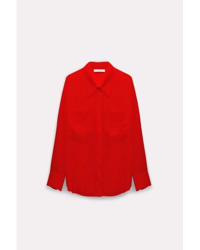 Dorothee Schumacher Silk Blouse With Pockets - Red