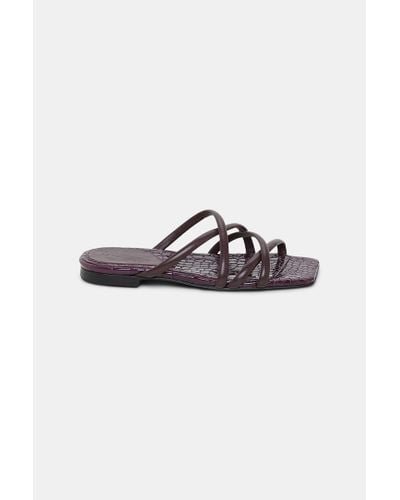 Dorothee Schumacher Square Toe Flat Strappy Sandals - Multicolor