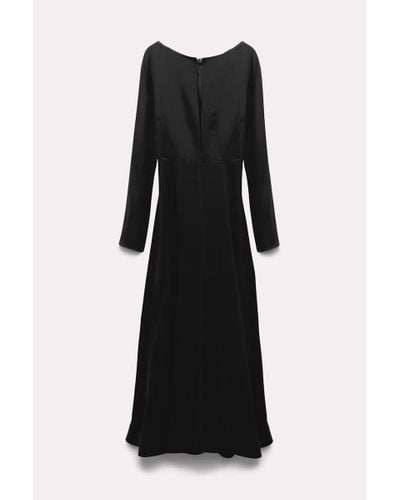 Dorothee Schumacher Silk Dress With Slit Neckline - Black