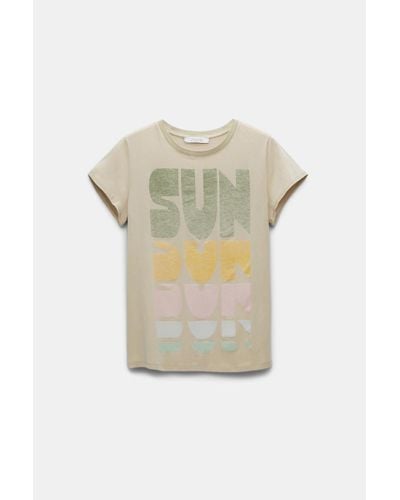 Dorothee Schumacher Cotton T-shirt With Lettered Sun Print - Multicolor