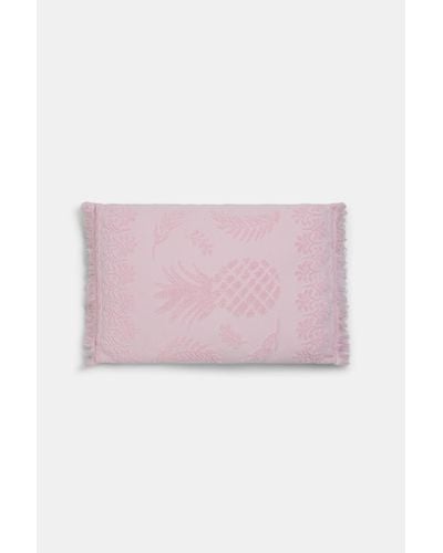 Dorothee Schumacher Cotton Pillow With Woven Jacquard Pineapple Pattern - Pink