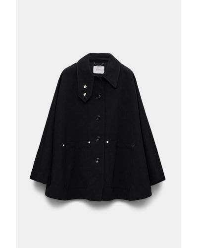 Dorothee Schumacher Cape With Patch Pockets - Black