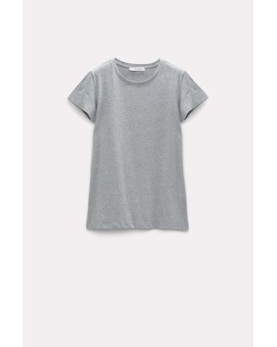 Dorothee Schumacher Basic T-shirt In Cotton Jersey - Blue